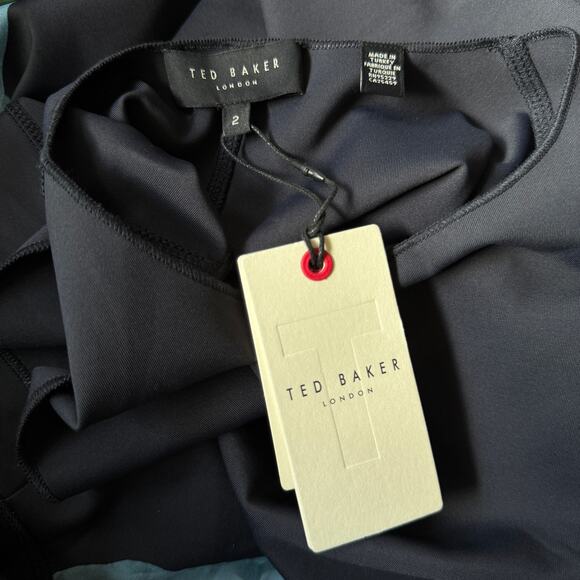 Ted Baker Cloudi Bodycon Dress Blue Size 2 NWT - Picture 7 of 15